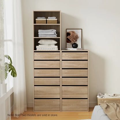 Artiss 6 Chest of Drawers Tallboy Cabinet Pine - Mekamart Australia