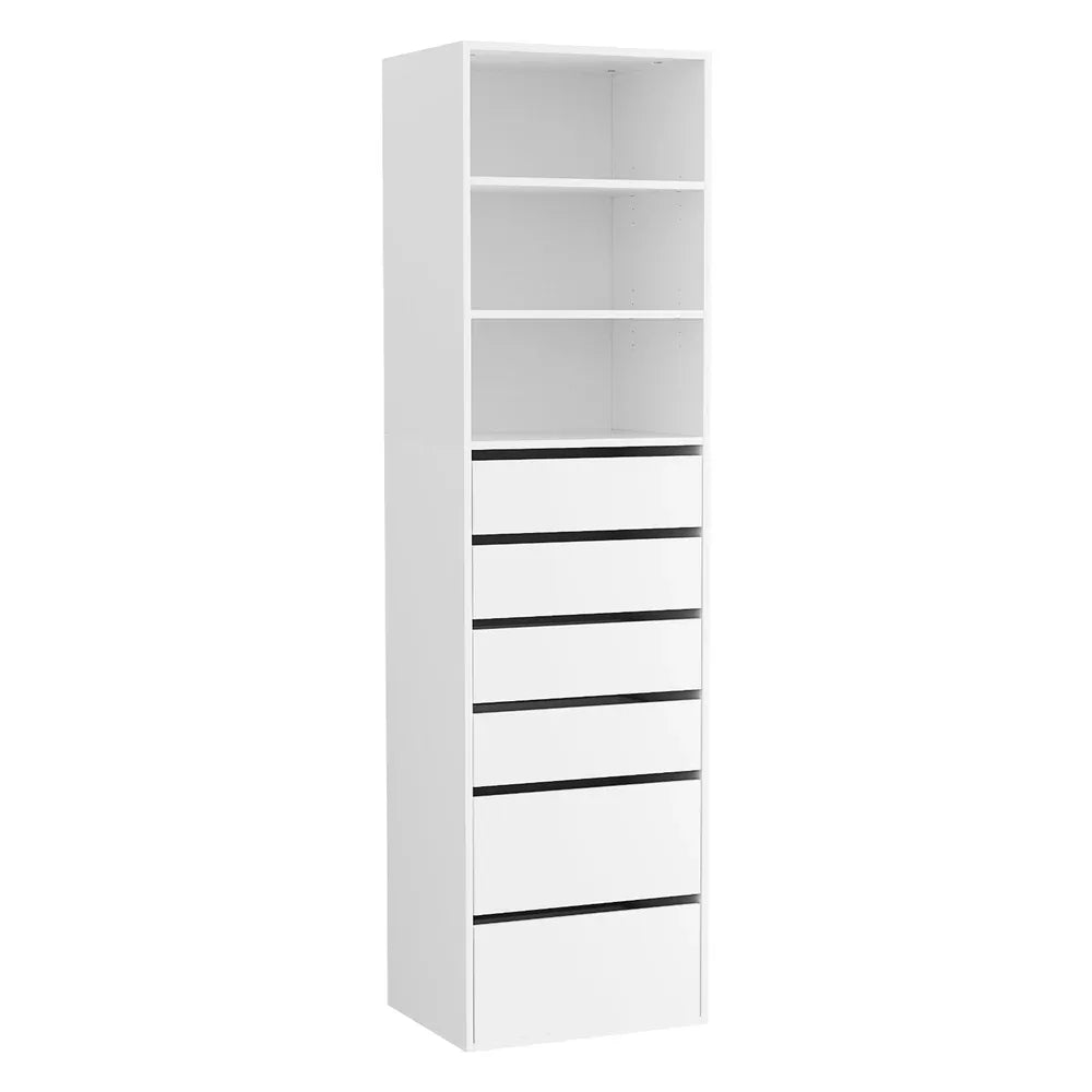 Artiss 6 Chest of Drawers Tallboy Cabinet White - Mekamart Australia
