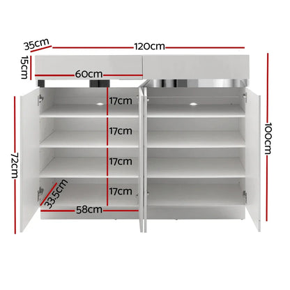 Artiss Shoe Rack Cabinet Storage Cupboard 24 Pairs - Lydia - Mekamart Australia