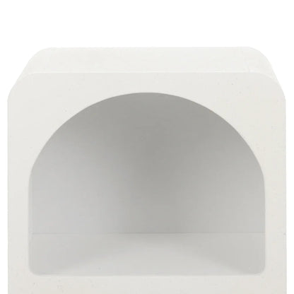 Artiss Bedside Table Shelves Side End Table Storage Nightstand White ARCHED - Mekamart Australia