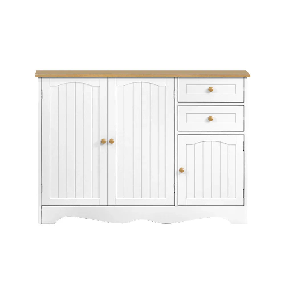Artiss Buffet Sideboard 3 Doors - BERNE White - Mekamart Australia