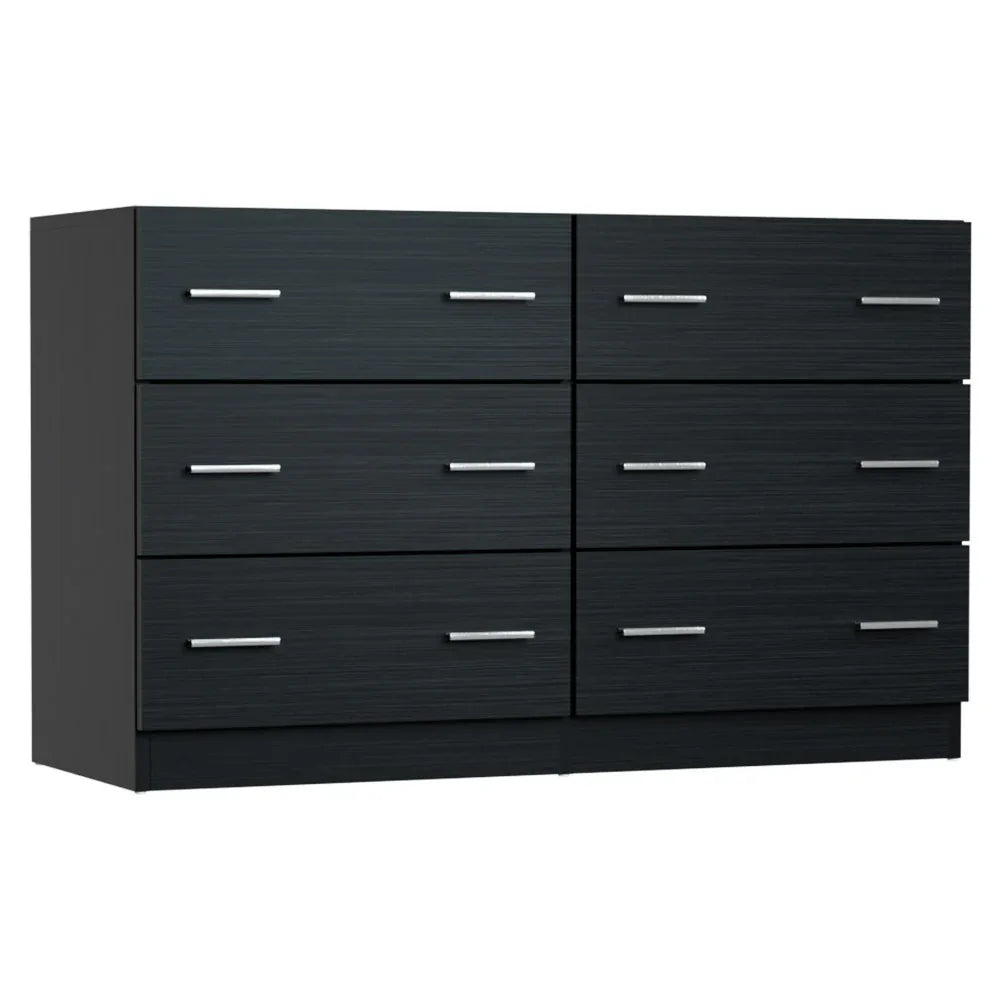 Artiss 6 Chest of Drawers - VEDA Black - Mekamart Australia
