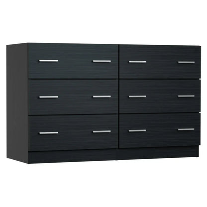 Artiss 6 Chest of Drawers - VEDA Black - Mekamart Australia