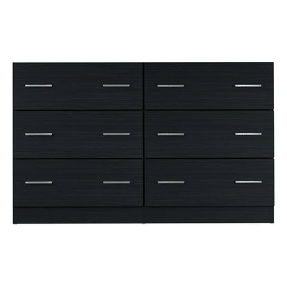 Artiss 6 Chest of Drawers - VEDA Black - Mekamart Australia