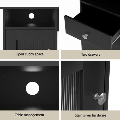 Artiss Computer Desk Home Office Study Desks L-shaped Corner Table with Storage - Mekamart Australia