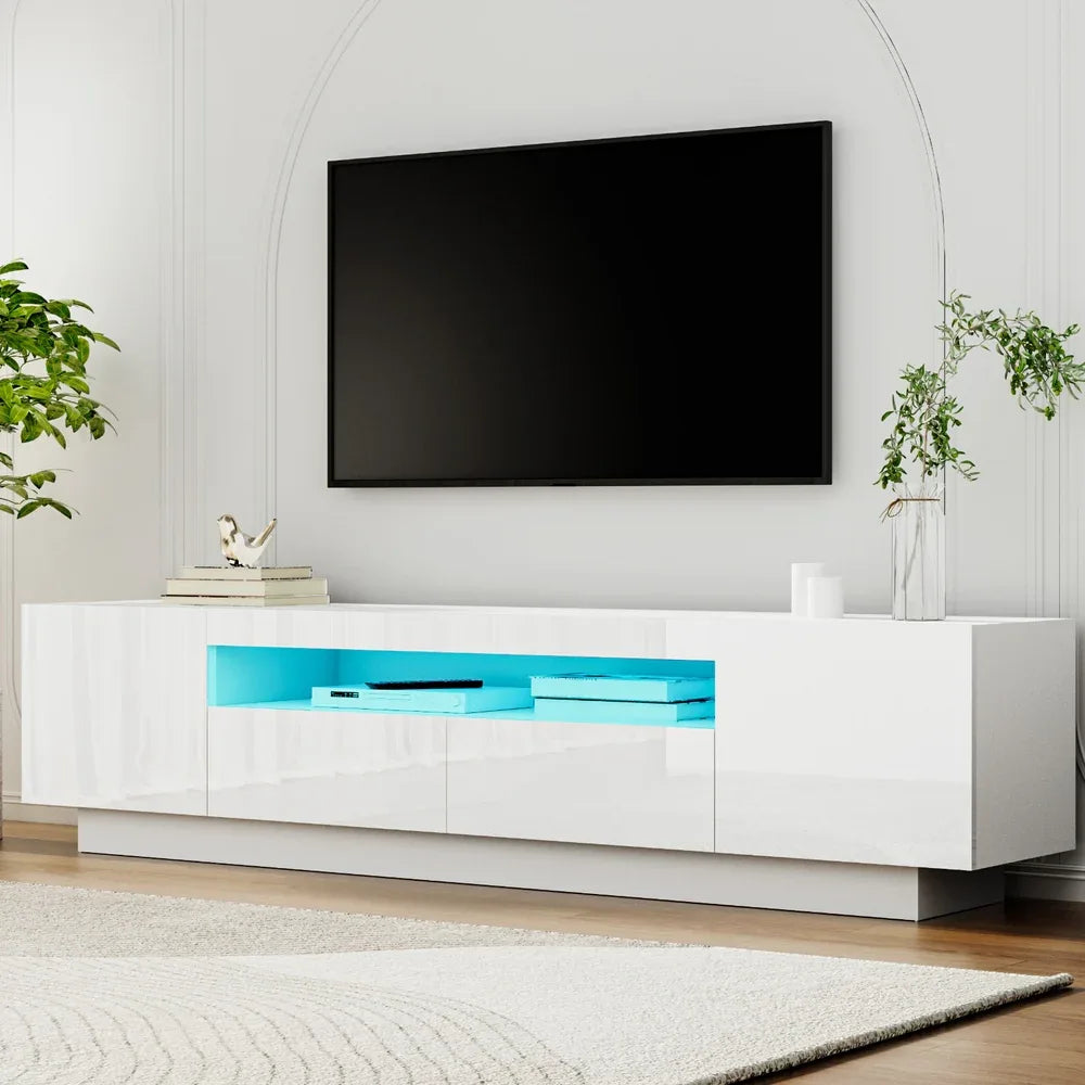 Artiss TV Unit Entertainment Unit Storage Drawer RGB LED 180cm White