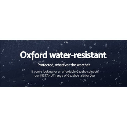 Instahut Gazebo Pop Up Marquee 3x6 Folding Tent Gazebos Camping 500D Oxford Navy