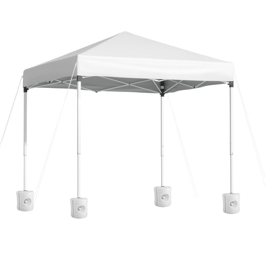 Instahut Gazebo 2x2m Outdoor Patio Garden Marquee Shade w/ Base Pods White