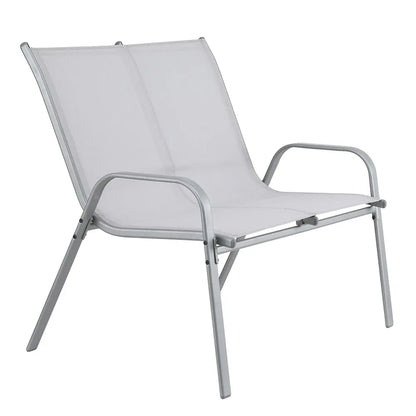 Gardeon Garden Bench Seat Steel Outdoor Patio Park Lounge Backyard Chair Grey - Mekamart Australia