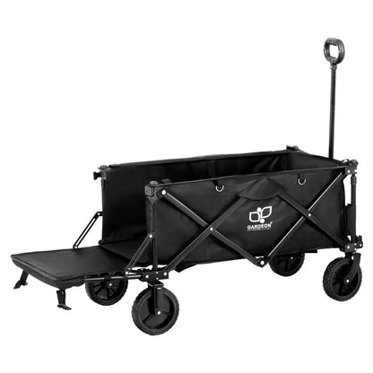 Gardeon Garden Cart with Opening Rear Black - Mekamart Australia