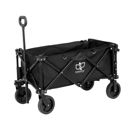 Gardeon Garden Cart with Opening Rear Black - Mekamart Australia