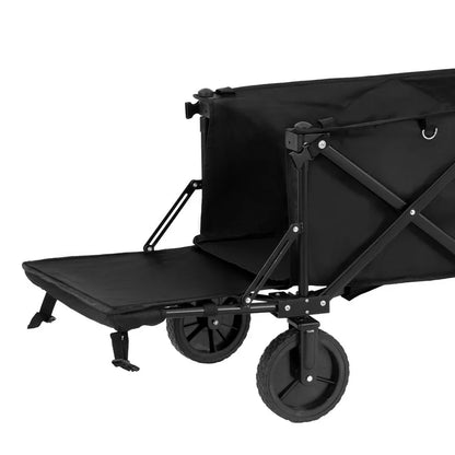 Gardeon Garden Cart with Opening Rear Black - Mekamart Australia