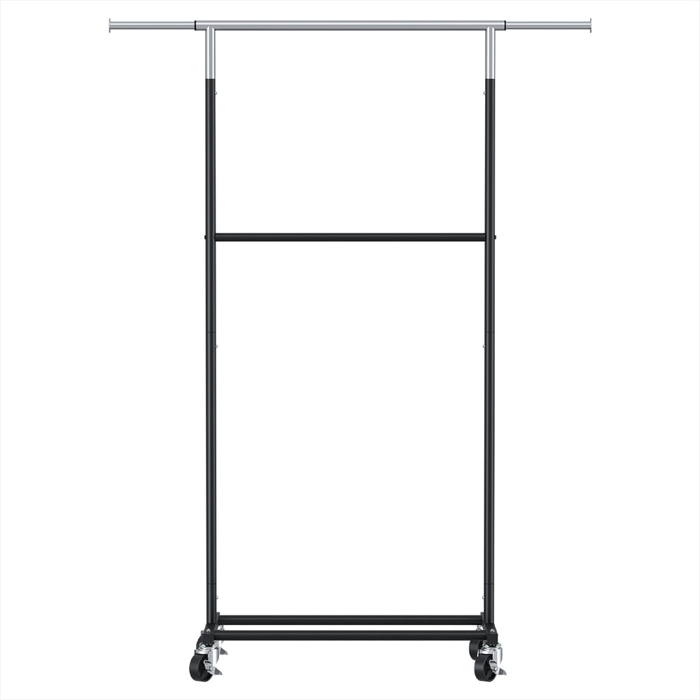 Artiss Clothes Rack Double Rod Airer Rail Coat Stand Adjustable Hanger
