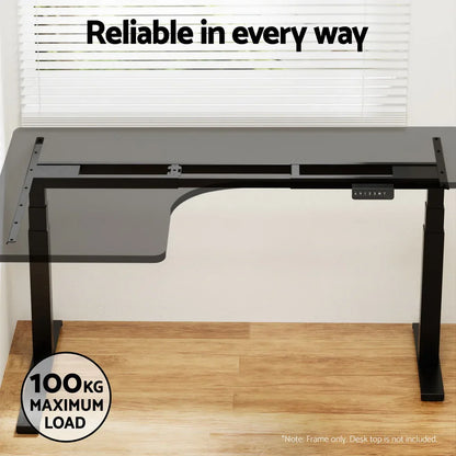 Artiss Standing Desk Frame Only L-shape Motorised - Mekamart Australia