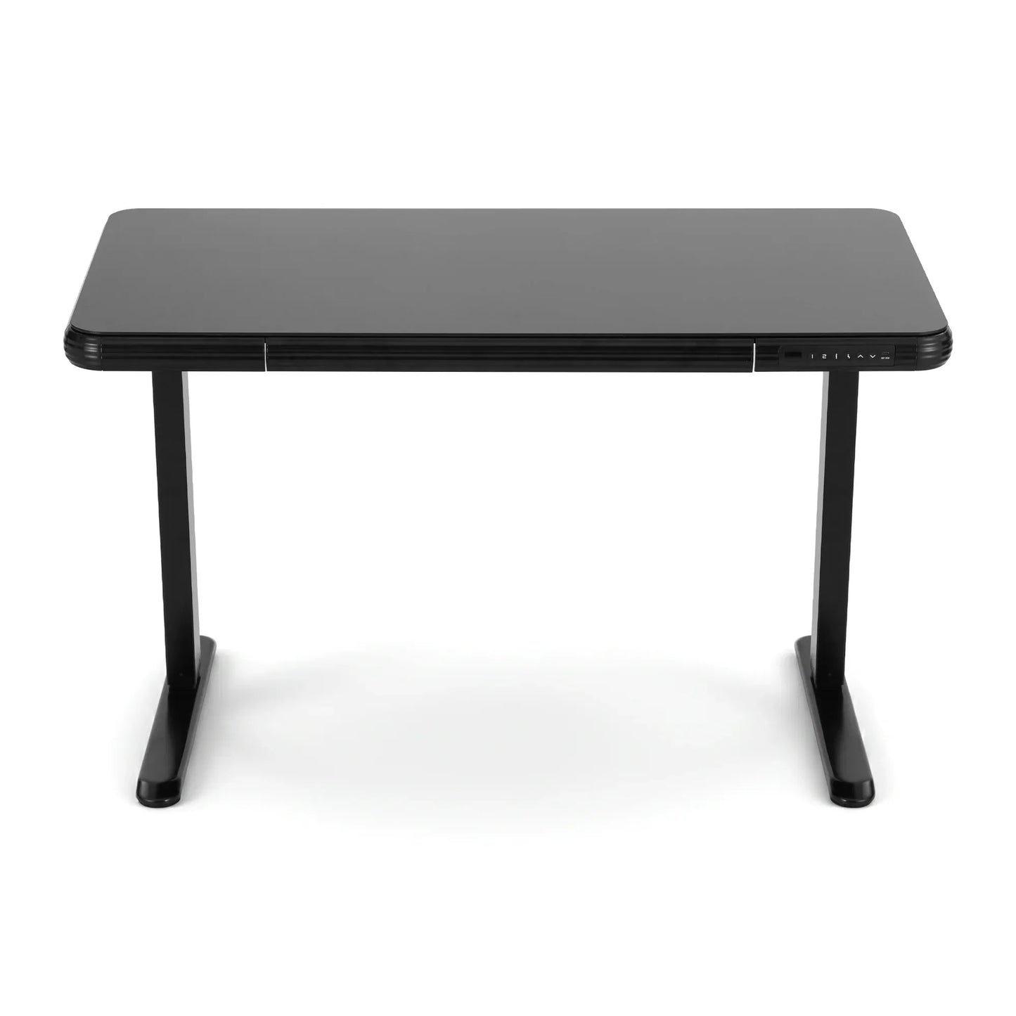Artiss Standing Desk Motorised Tempered Glass Top Electric Black 120CM - Mekamart Australia