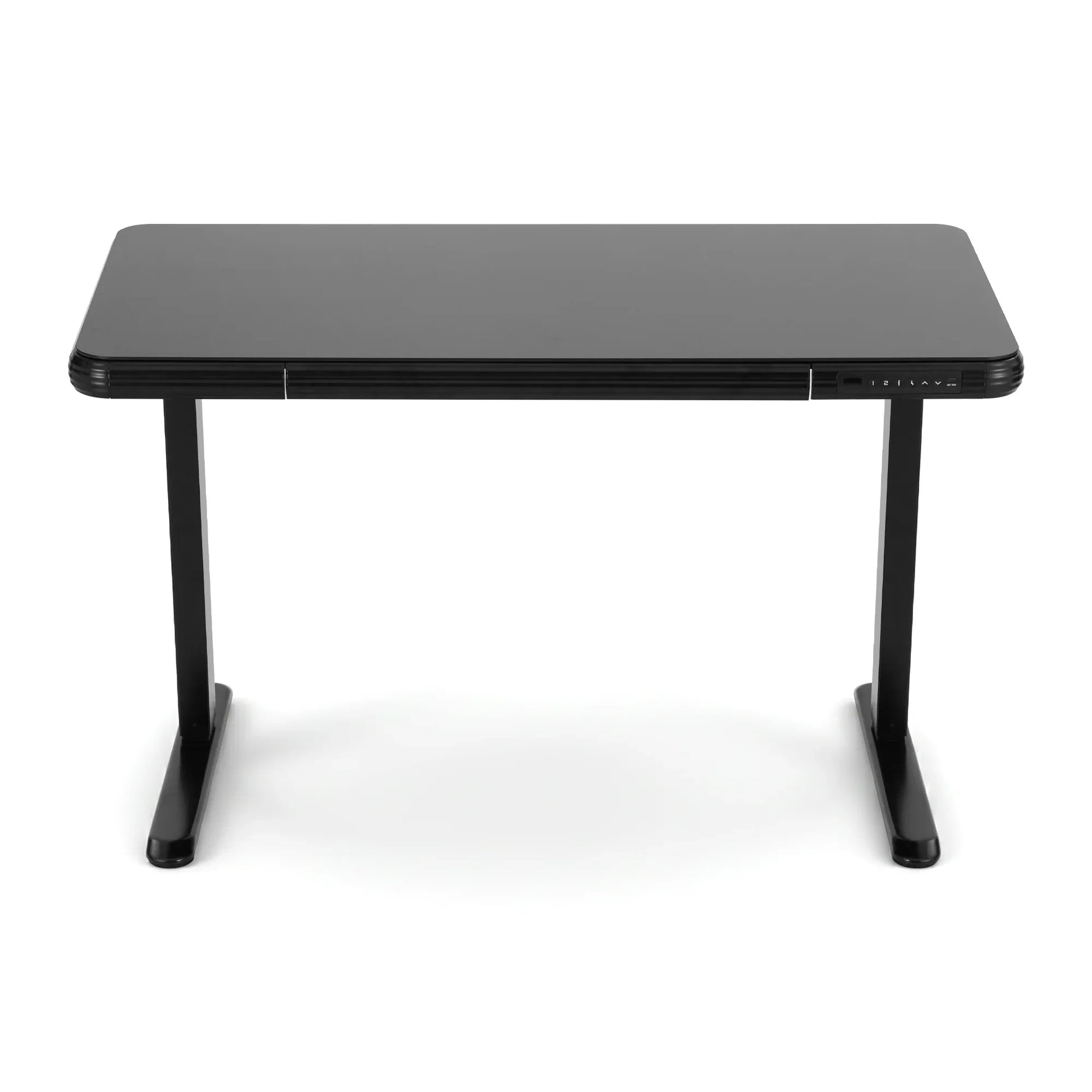 Artiss Standing Desk Motorised Tempered Glass Top Electric Black 120CM - Mekamart Australia