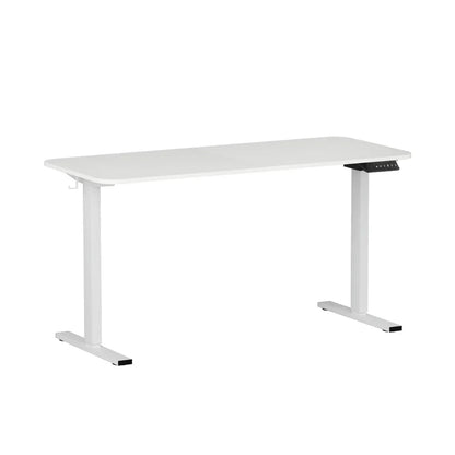 Artiss Electric Standing Desk 140cm Adjustable Height Motorised Home Office Desk White - Mekamart Australia