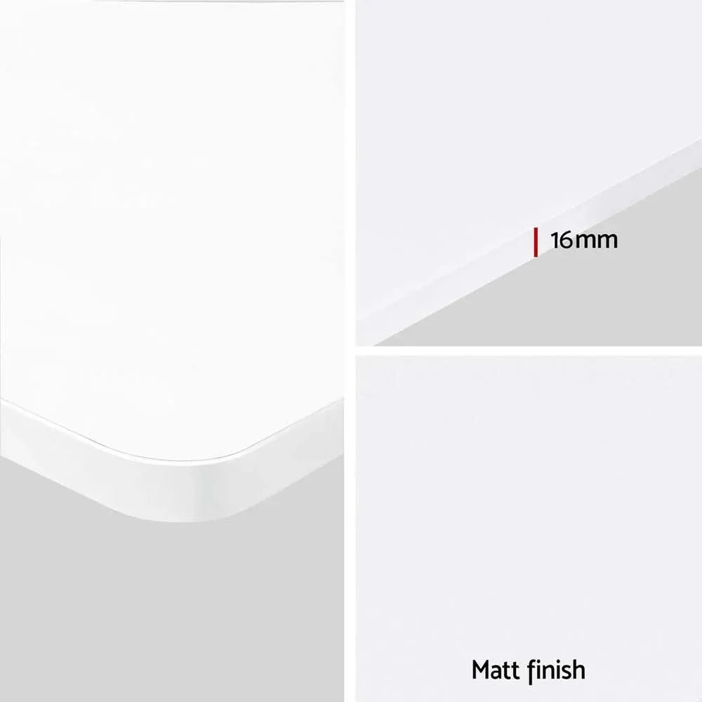 Artiss Electric Standing Desk 140cm Adjustable Height Motorised Home Office Desk White - Mekamart Australia