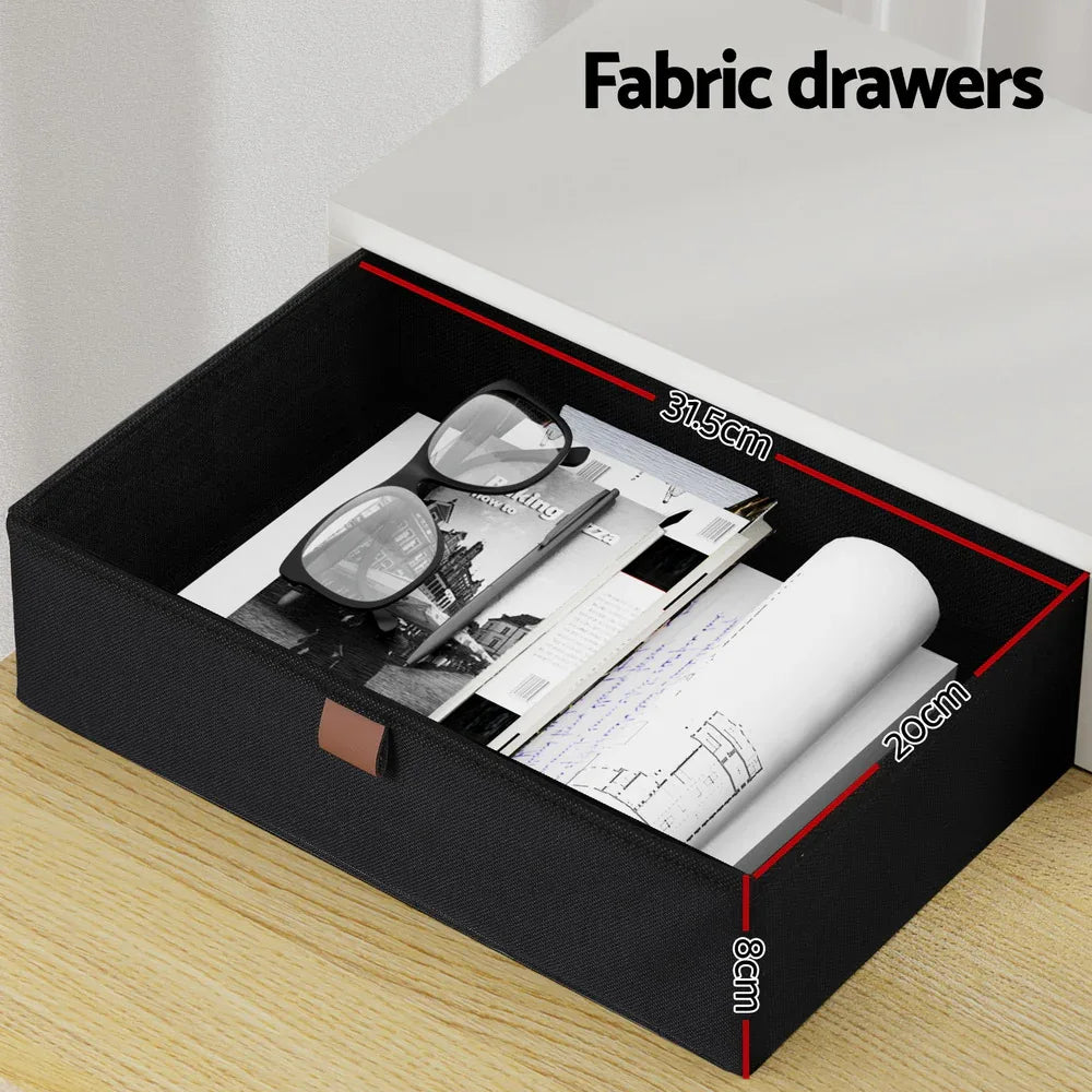 Artiss Standing Desk Desktop Storage Rack Shelf Removable Bookshelf Drawer 120cm - Mekamart Australia