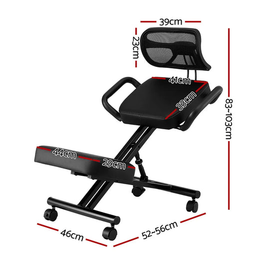 Artiss Kneeling Chair Ergonomic Office Home Knee Seat Posture Back Stretch Rest