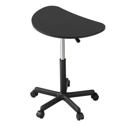 Artiss Laptop Desk Portable Height Adjustable Table Caster Wheels 60CM Black - Mekamart Australia
