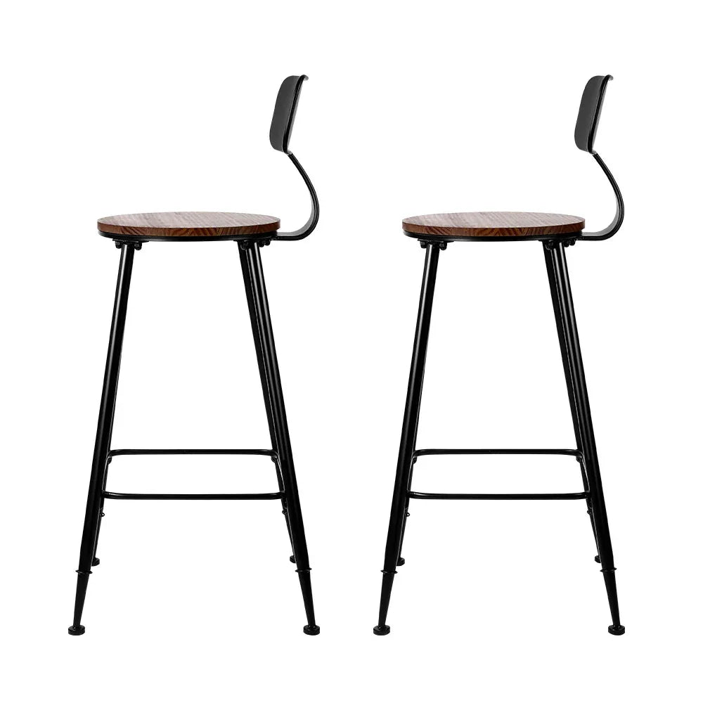 Artiss 4x Bar Stools Vintage Metal Chairs - Mekamart Australia
