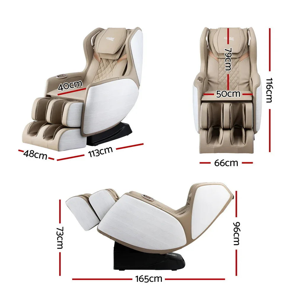 Livemor Massage Chair Electric Recliner Home Massager 3D OLIN - Mekamart Australia