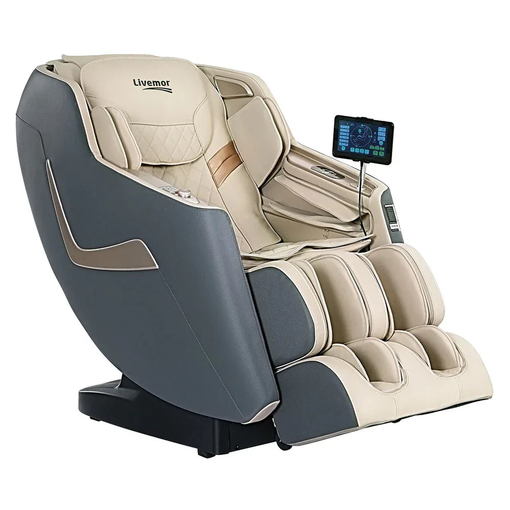 Livemor Massage Chair Electric Recliner Home Massager 3D Opal - Mekamart Australia