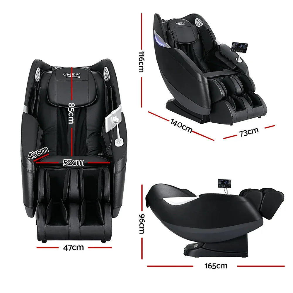 Livemor Massage Chair Electric Recliner Home 3D Massager Flynn - Mekamart Australia