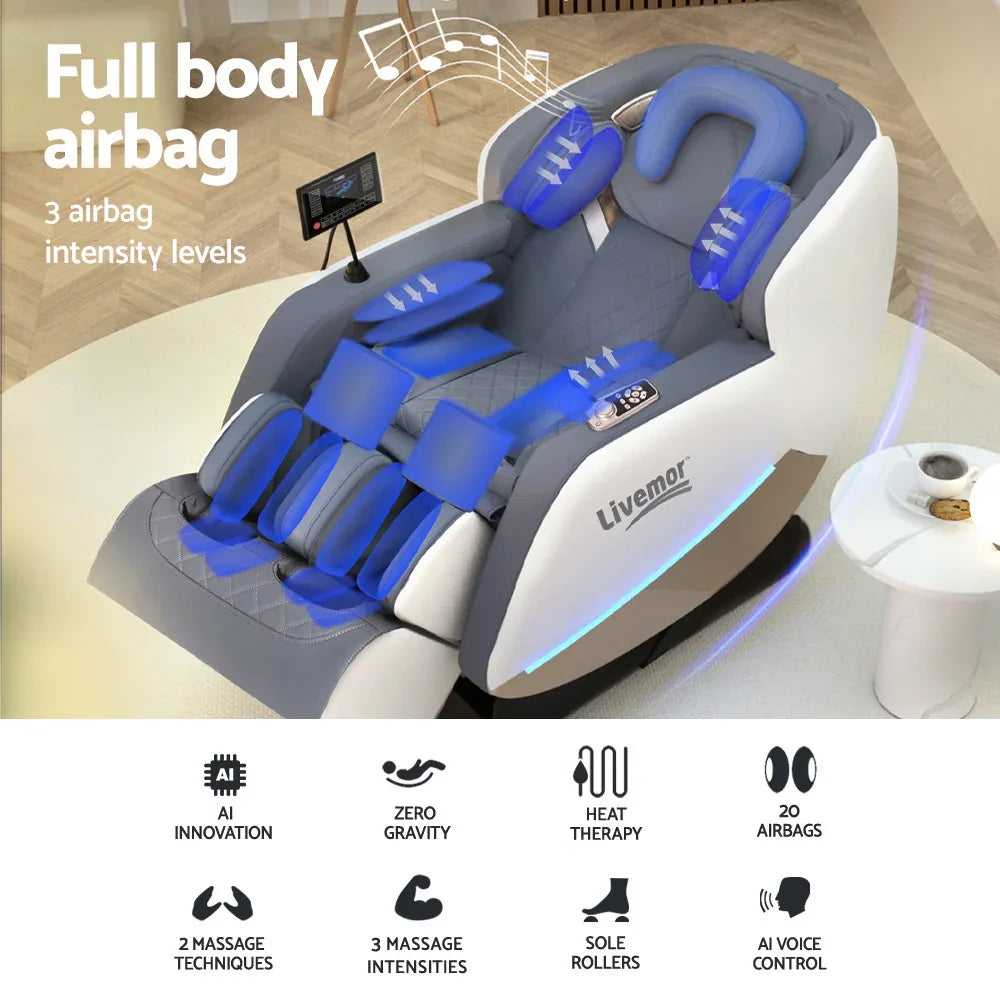 Livemor Massage Chair Electric Recliner Home Massager Beryl - Mekamart Australia