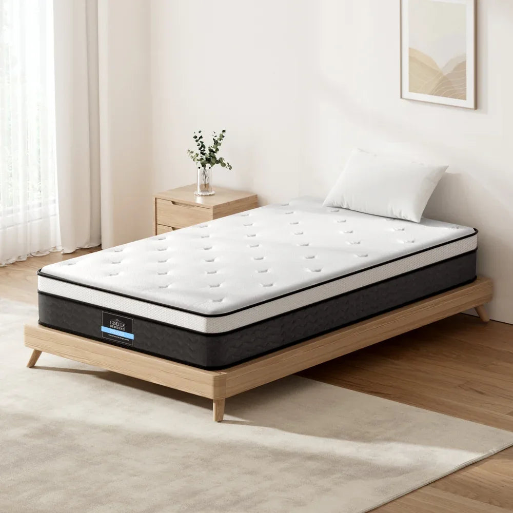 Giselle Bedding 21cm Mattress Euro Top King Single - Mekamart Australia