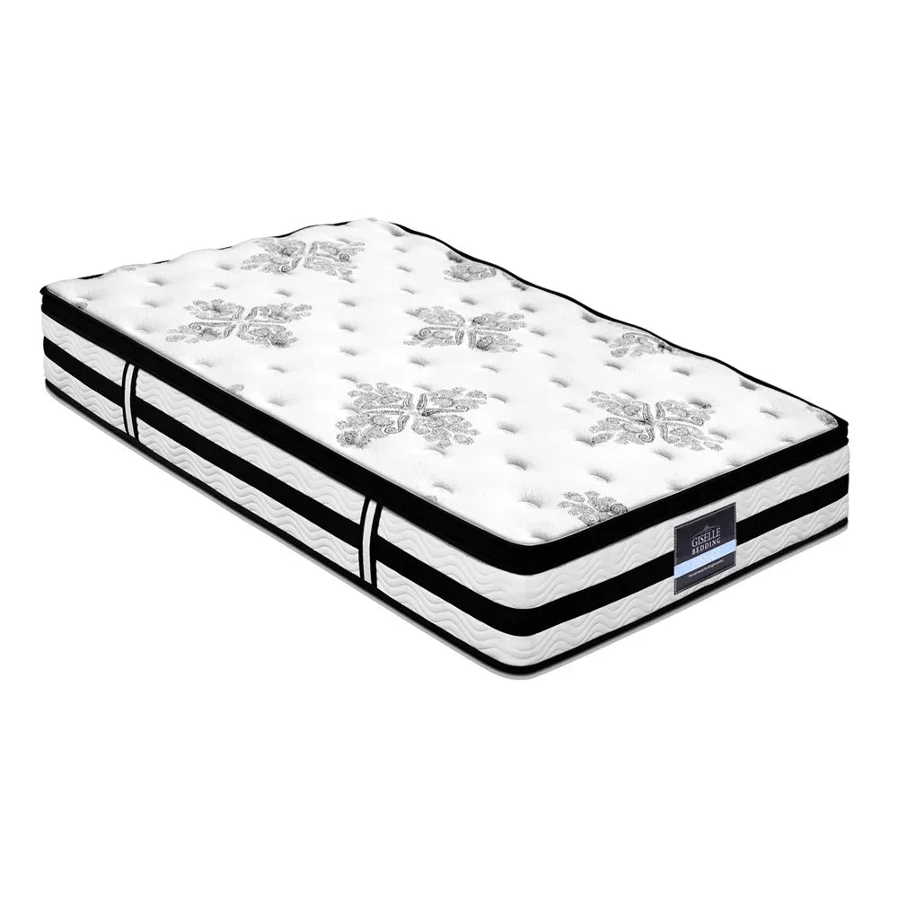 Giselle Bedding 34cm Mattress Euro Top Pocket Spring Single - Mekamart Australia