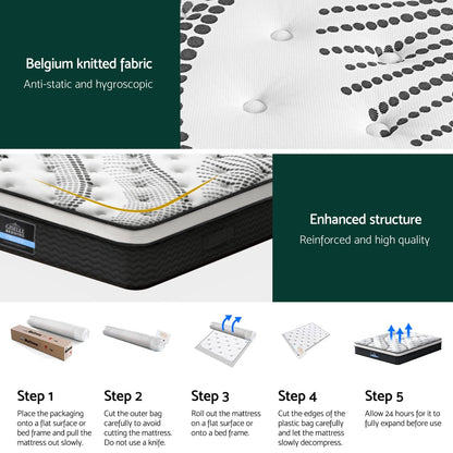 Giselle Bedding 32cm Mattress Euro Top Super King