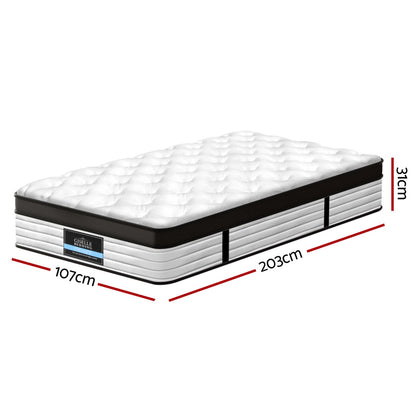 Giselle Bedding 31cm Mattress Euro Top King Single
