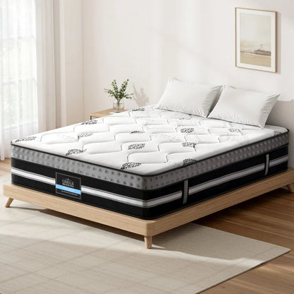 Giselle Bedding Double Mattress 35cm Bed in a Box Pocket Spring Gel Memory Foam - Mekamart Australia