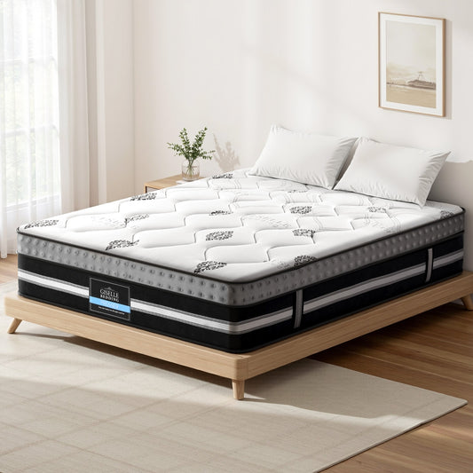 Giselle Bedding King Mattress 35cm Bed in a Box Pocket Spring Gel Memory Foam