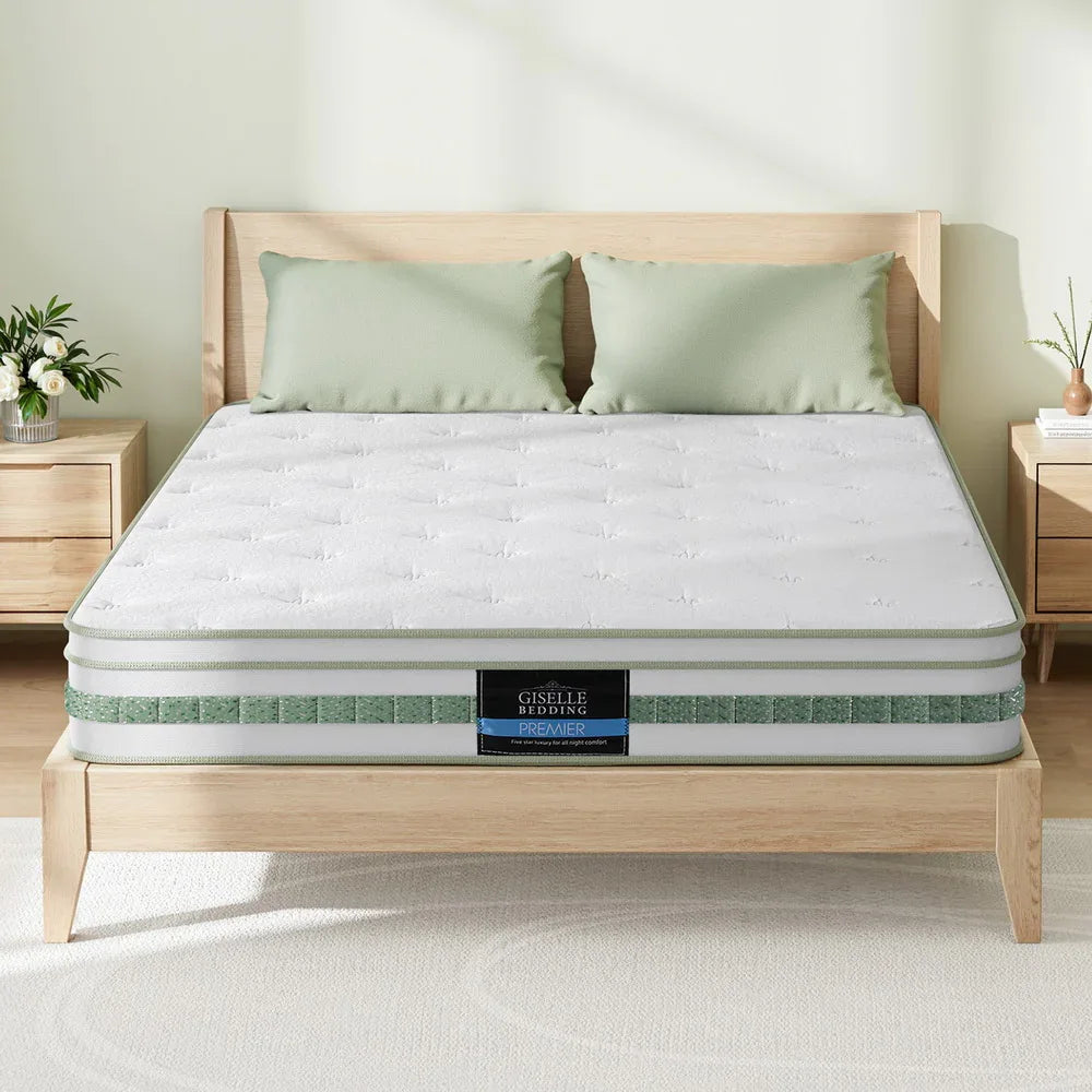 20cm Giselle Mattress Double Green Tea Mattresses - Mekamart Australia