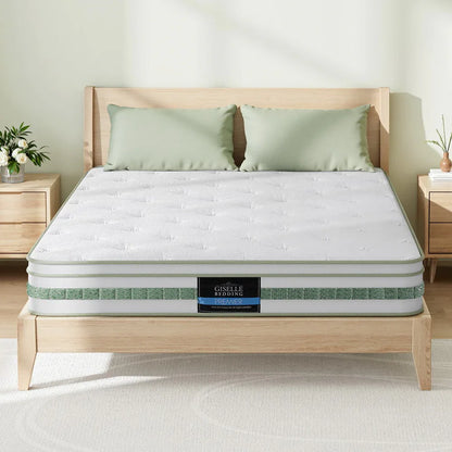 20cm Giselle Mattress Double Green Tea Mattresses - Mekamart Australia