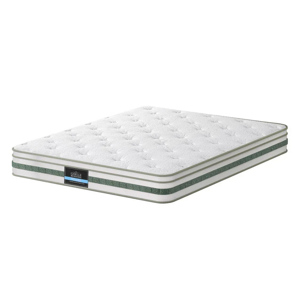 20cm Giselle Mattress Double Green Tea Mattresses - Mekamart Australia