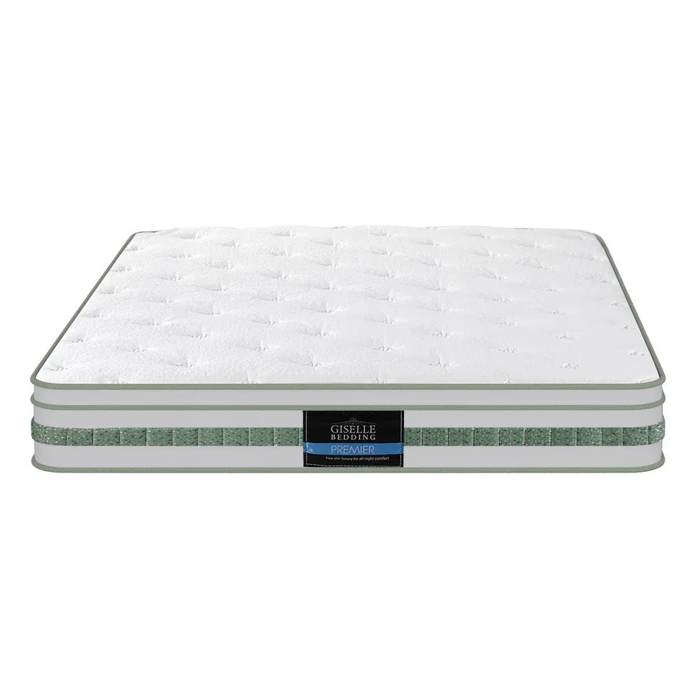 20cm Giselle Mattress Double Green Tea Mattresses - Mekamart Australia