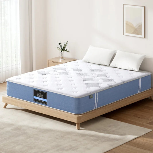 25cm Giselle Mattress Queen Bed Pocket Spring Mattresses - Mekamart Australia