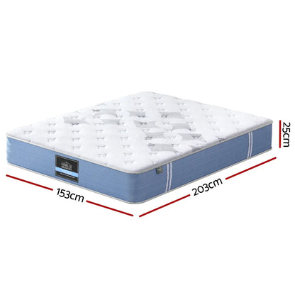 25cm Giselle Mattress Queen Bed Pocket Spring Mattresses - Mekamart Australia