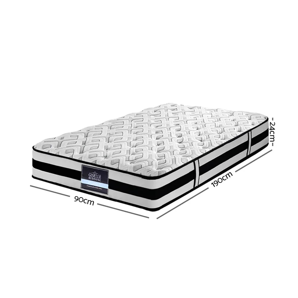 Giselle Bedding 24cm Mattress Super Firm Single - Mekamart Australia