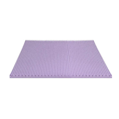 Giselle 5cm Memory Foam Mattress Topper Lavender Infused Egg Crate Pad Mat Queen - Mekamart Australia