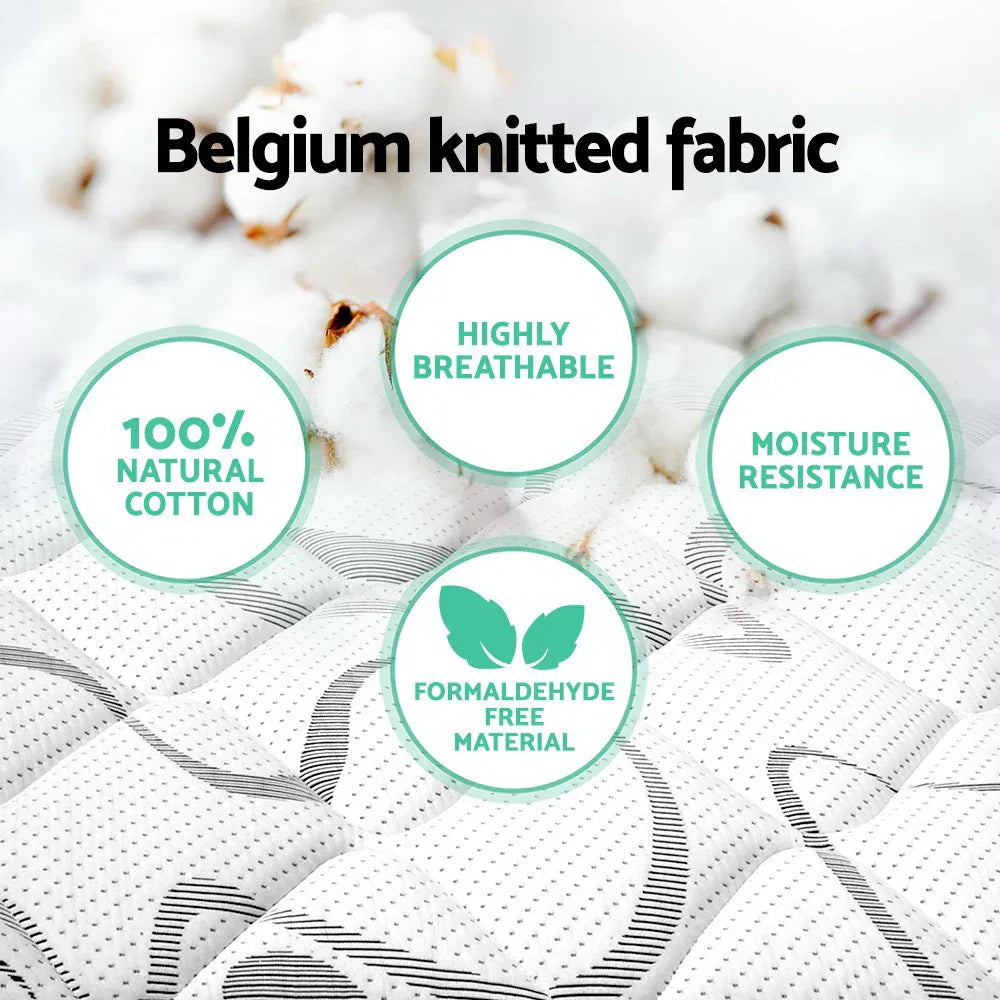 Giselle Bedding 30cm Mattress Medium Firm King - Mekamart Australia