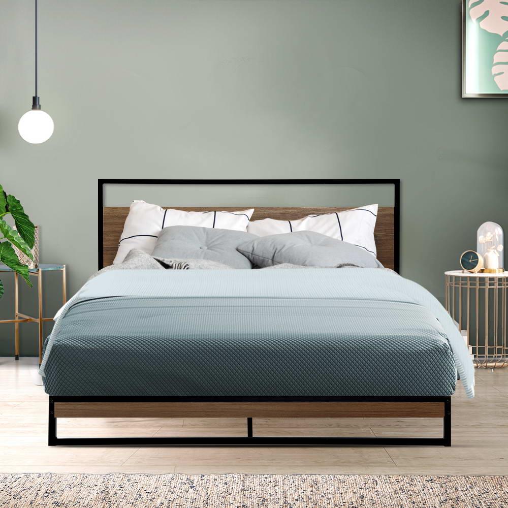 Artiss Bed Frame Double Size Metal Bed Frame DANE - Mekamart Australia