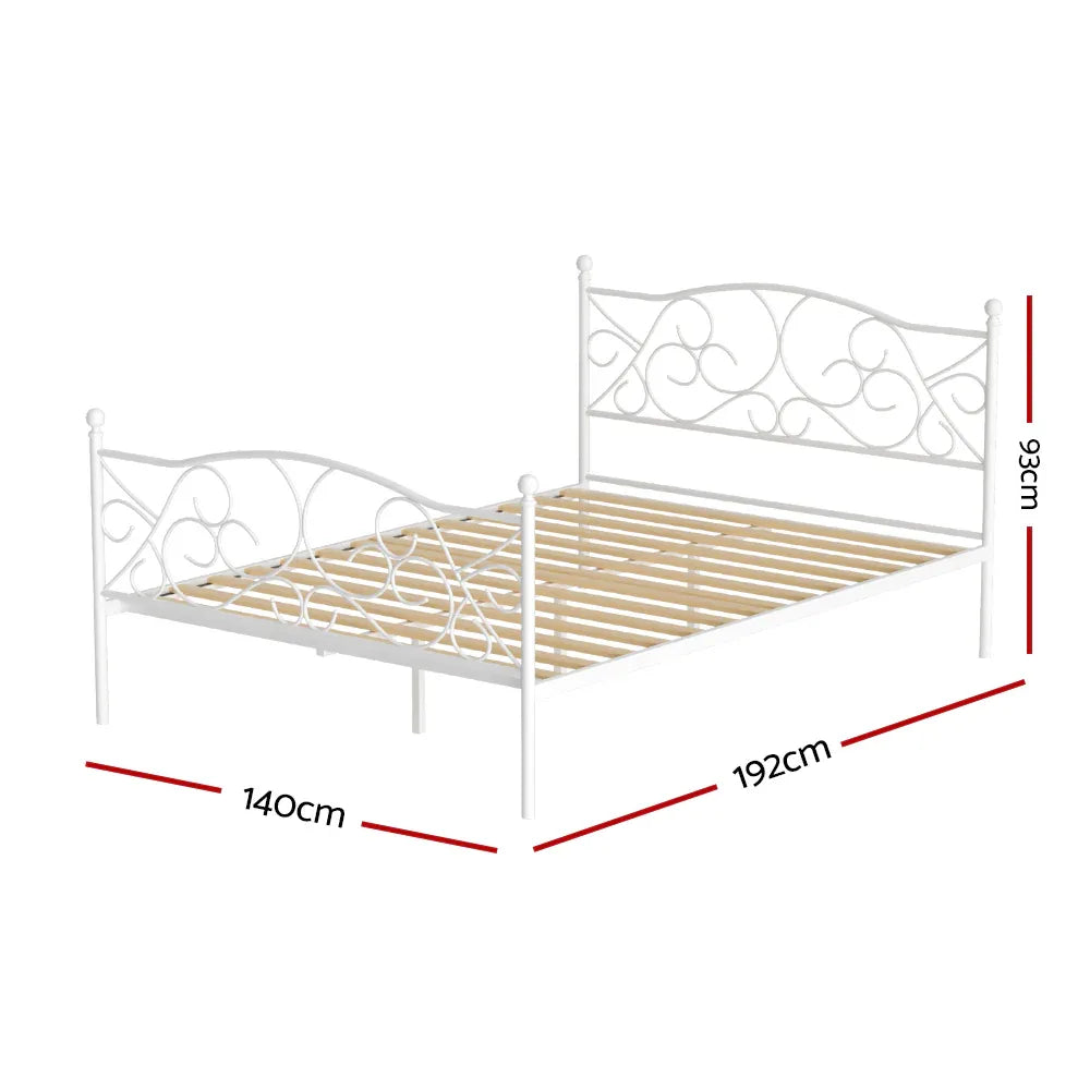 Artiss Bed Frame Double Size Metal Bed Frame GROA - Mekamart Australia