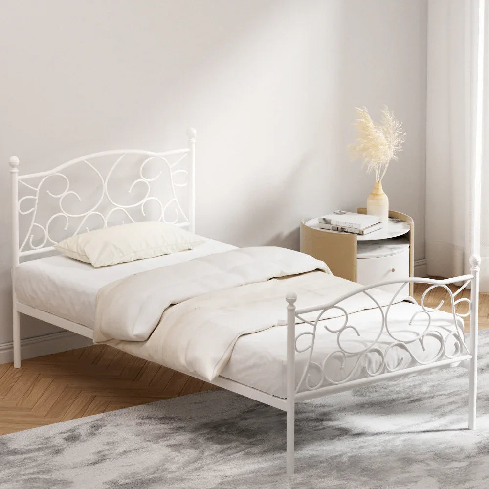 Artiss Bed Frame Single Size Metal Bed Frame GROA - Mekamart Australia