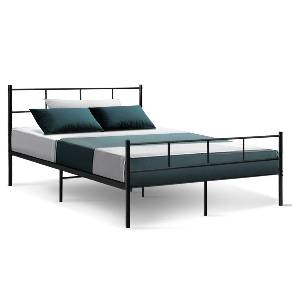 Artiss Bed Frame Double Metal Bed Frame SOL - Mekamart Australia