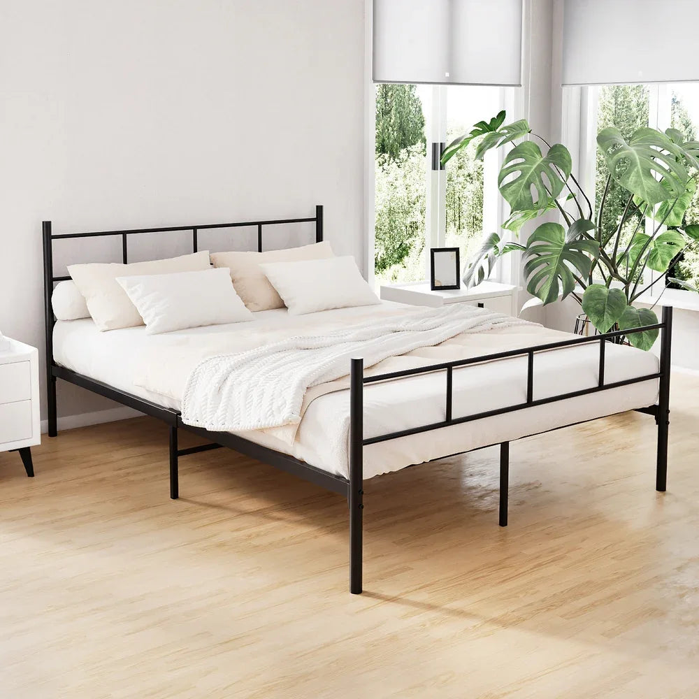 Artiss Bed Frame Double Metal Bed Frame SOL - Mekamart Australia
